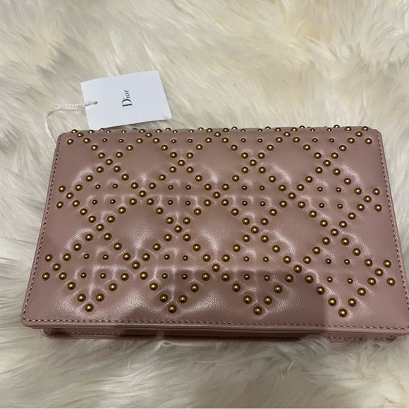 NWT Dior Addict studded wallet on a chain in nude - Picture 3 of 9